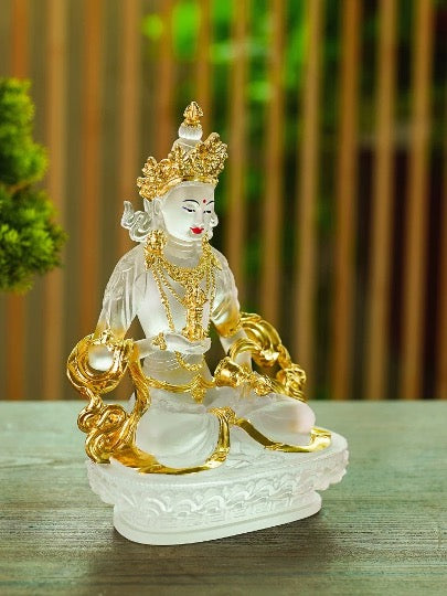 Liu Li Vajrasattva Mahāsattva Statue | Buddha Statue | Crystal Glass Sculputre Ornaments | Religion | Tibetan Buddhist