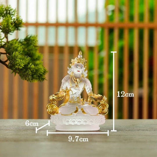 Liu Li Vajrasattva Mahāsattva Statue | Buddha Statue | Crystal Glass Sculputre Ornaments | Religion | Tibetan Buddhist