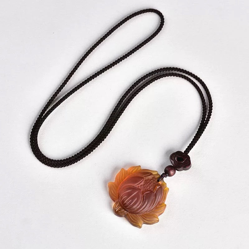 Liu Li Lotus Pendant Medallions | Beads bracelet | Meditation and Blessing | Protection