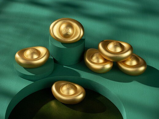 AAA Solid Brass Sycee Yuan Bao with gold coating | Fengshui | Home Decor | Office Blessing | Good Luck Prosperity | Gifting