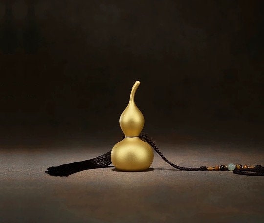 AAA Solid Brass Hu Lu with gold coating | Fengshui | Home Decor | Office Blessing | Good Luck Prosperity | Gifting | Wu Lou