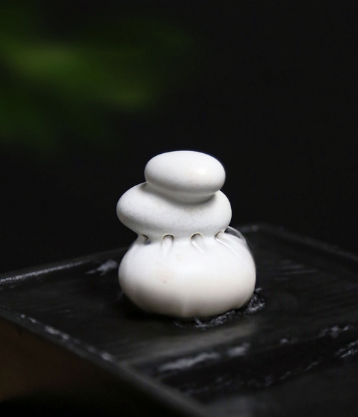 Black Ceramic Water Fountain | Indoor Fountain | Desktop Water Fountain | Feng Shui