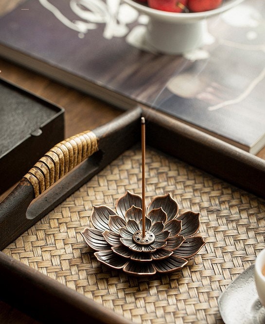 thumbnail image 2 of Ebros Triple Goddess Yoga Incense Stick Holder – Feminine Chakra Lotus Flower Design 2 of 6