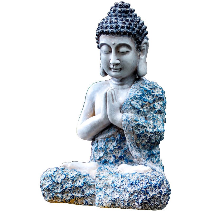 Handmade Sakyamuni Buddha Statue Decoration | Nasmakara | Outdoor Garden Living Room Study Room | House Warming Gift