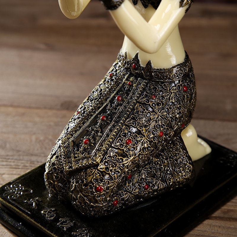 Handmade Tennin Statue | Candle Holder | Meditation