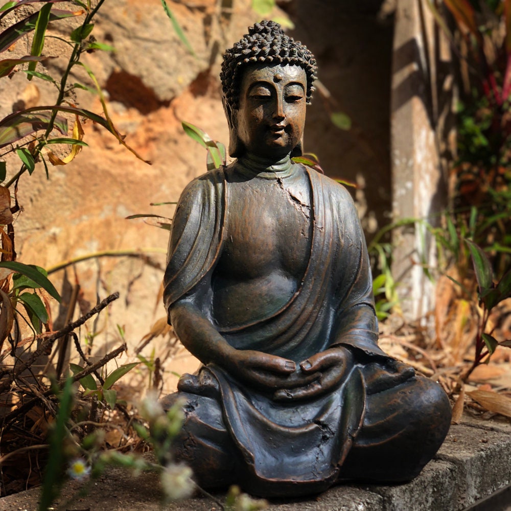Sakyamuni Outdoor Buddha Statue | Dhyana Mudra | Outdoor Garden Decoration | House Warming Gift