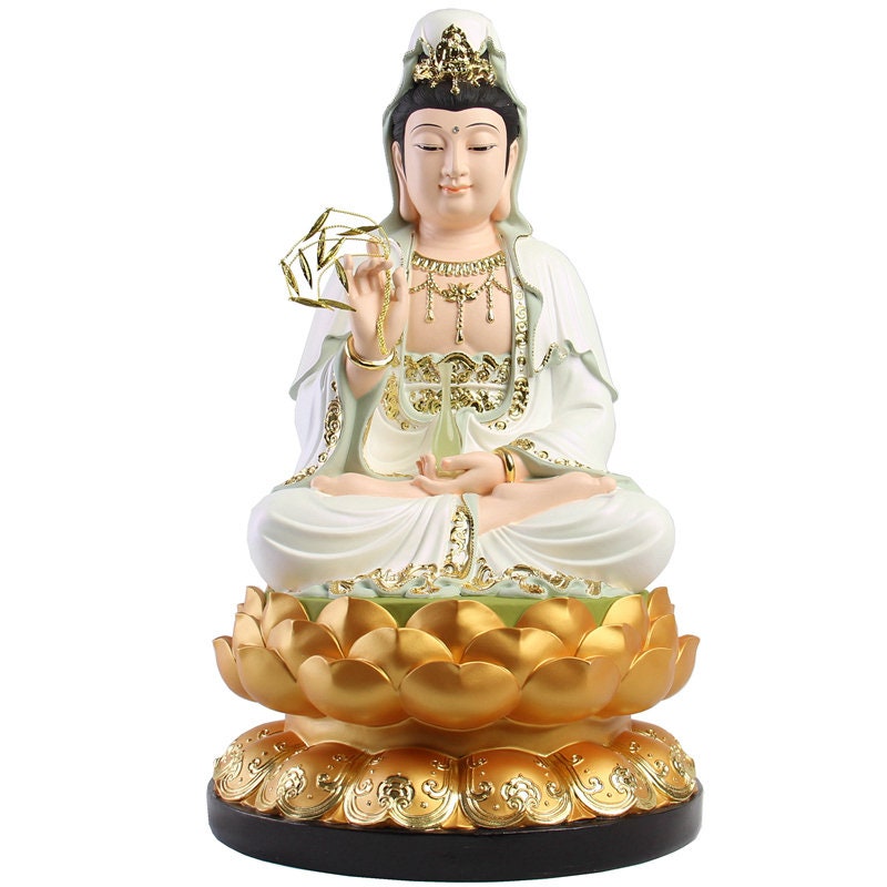 Handpainting Guan Yin Statue | Goddess of Compassion