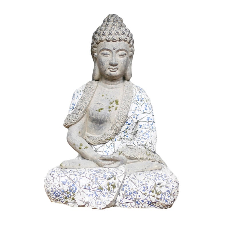 Handmade Sakyamuni Buddha Statue Decoration | Nasmakara | Outdoor Garden Living Room Study Room | House Warming Gift