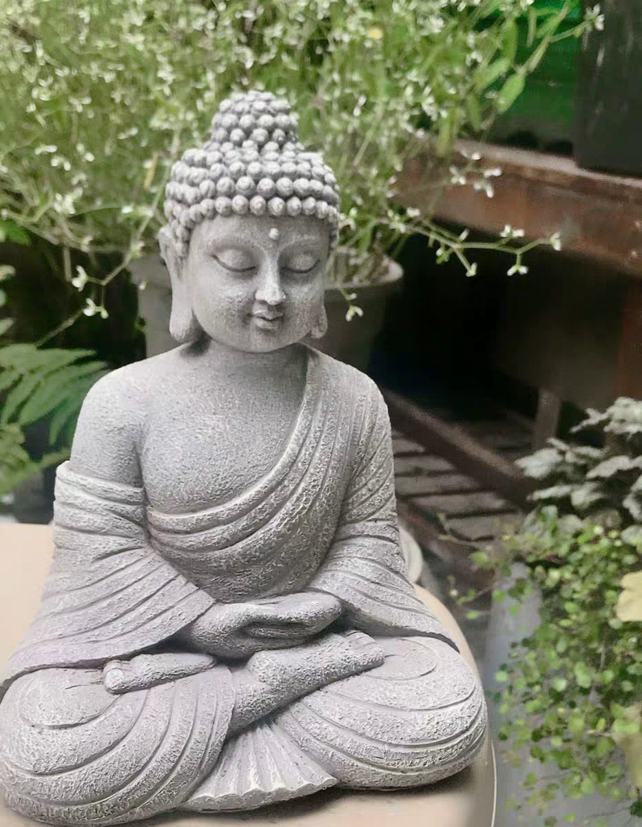 Handmade Buddha Statue Decoration and Display | Outdoor Garden Home Living | Dhyana Mudra | Gifting for him or her