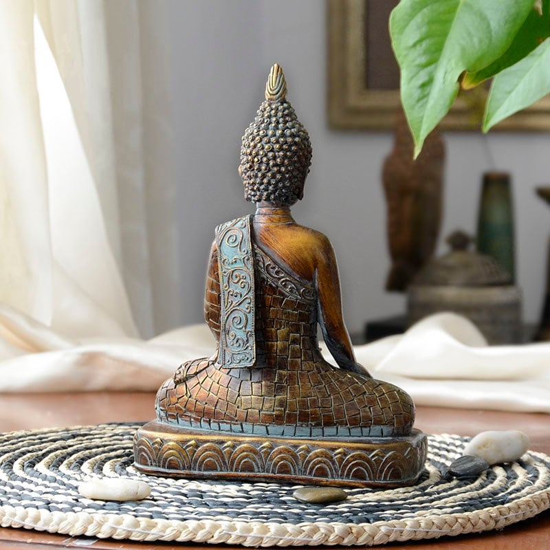 Handmade Thai Buddha Statue Meditation Decor & Display