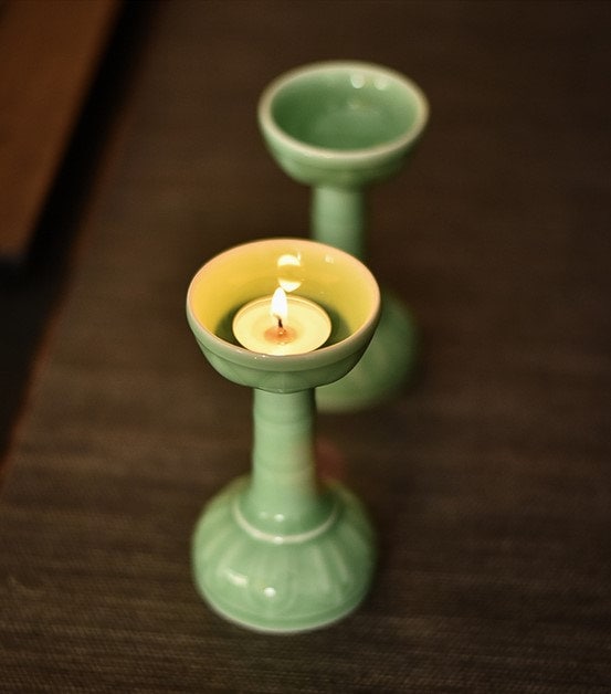 Ceramic Candle Holder for home decoration | Meditation | Praying | Tealight Holder