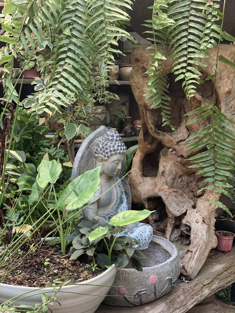 Handmade Buddha Statue and Large Planter Decoration Ornament | Outdoor Garden | Spiritual and Religion | Meditation | Dhyana Mudra