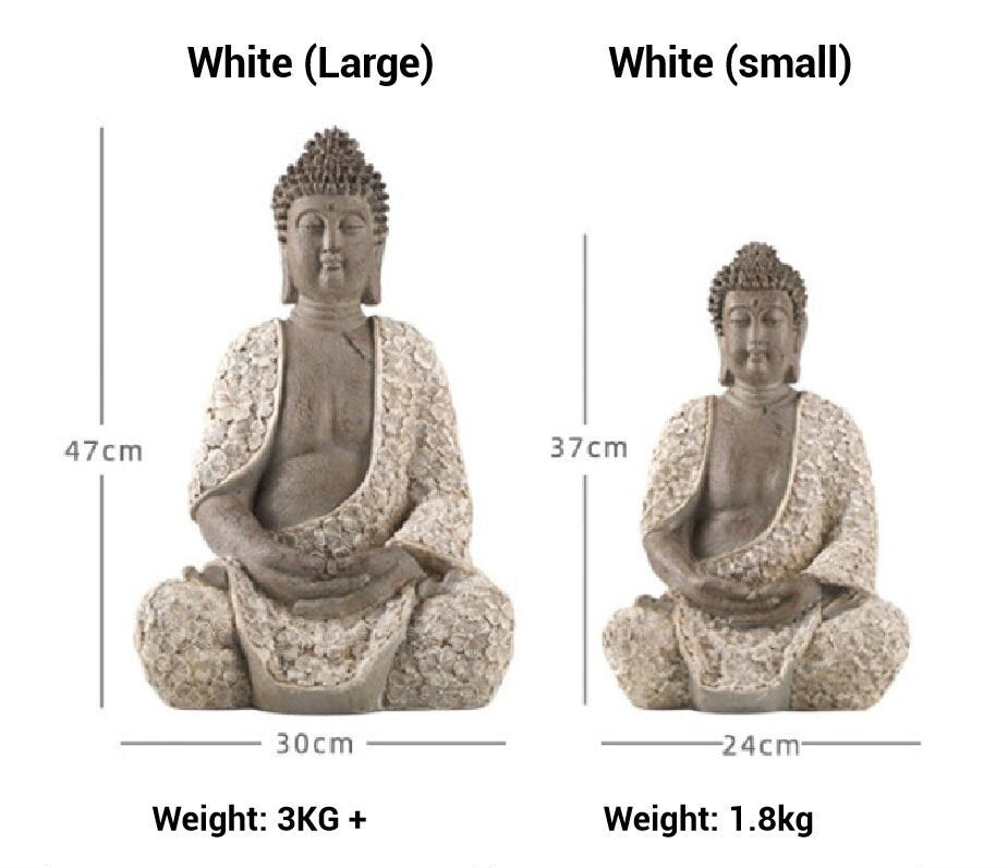 Handmade Buddha Statue Decoration Ornament | Outdoor Garden Living Room Study Room | Religion Spiritual | Gifting for him or her