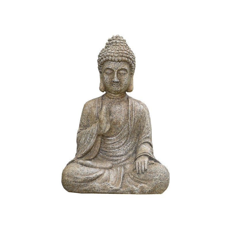 Handmade Buddha Statue Display | Outdoor Garden Decoration Ornament | Abhaya mudra | Gifting for him or her