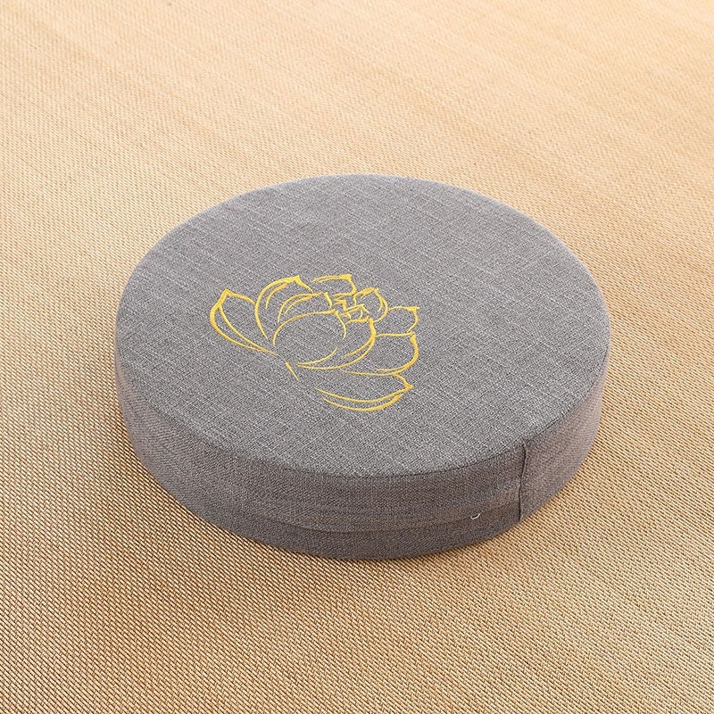 Meditation Lotus Design Round Cushion | Pillow Seat | Yoga Cushions | Serenity Tranquility Calmness | Gift for him or her