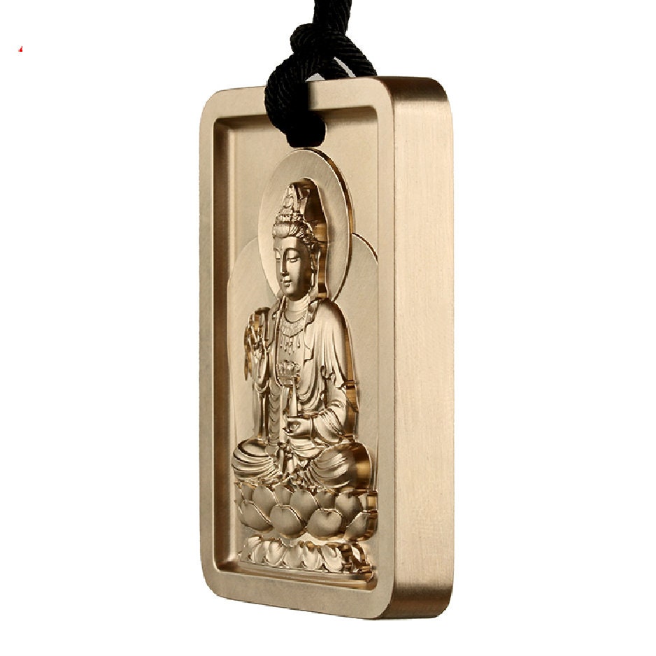 Handmade Guan Yin Amulet Pendant Medallions | Meditation | Protection | Mindful Gift | Blessing Good luck | Kuan Yin | Quan Yin | Kwan Yin