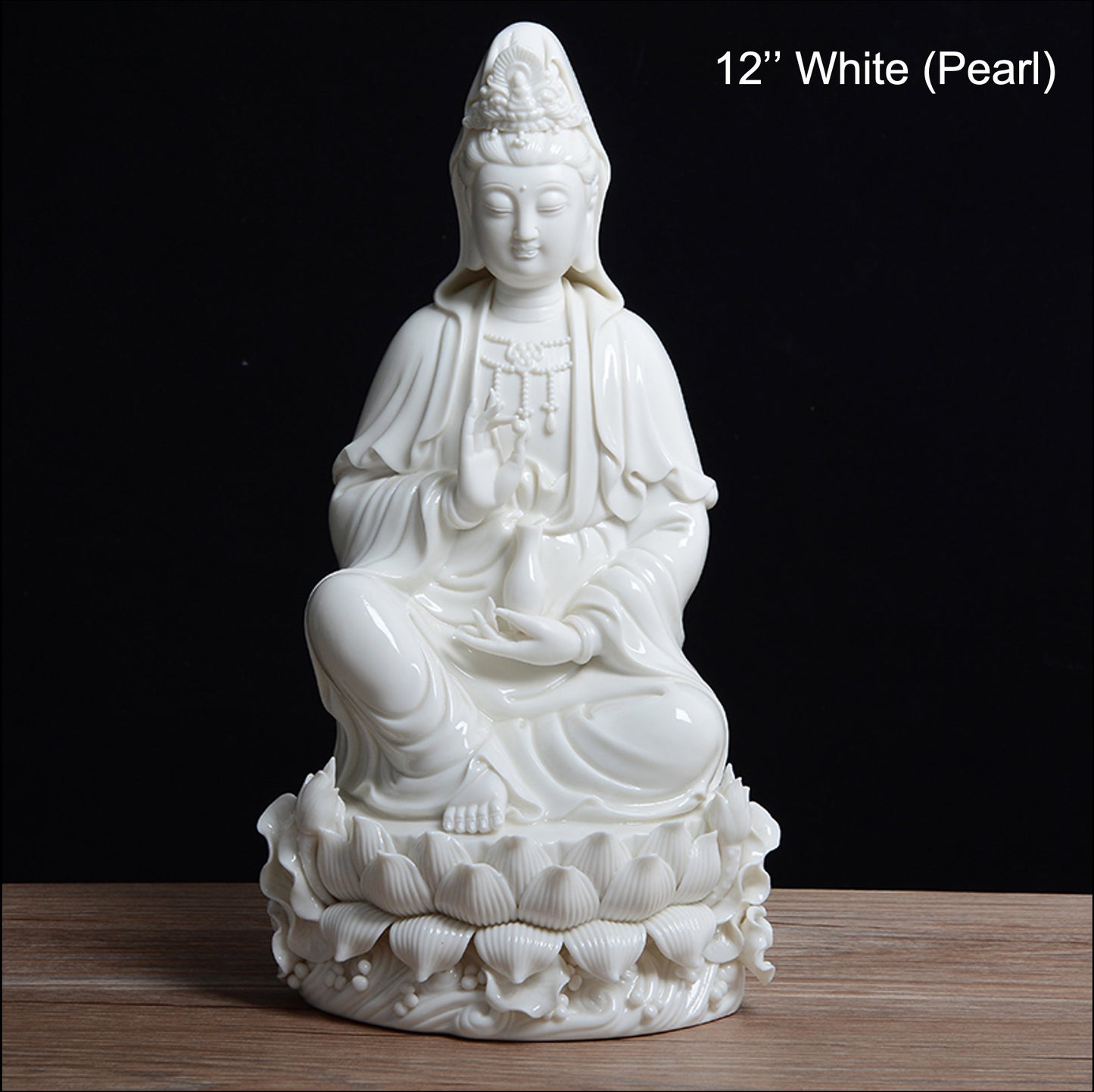 Porcelain Pink Bodhisattva Guan Yin | Mindful Gift | Meditation | Goddess of Compassion Mercyand Kindness | Buddha Statue