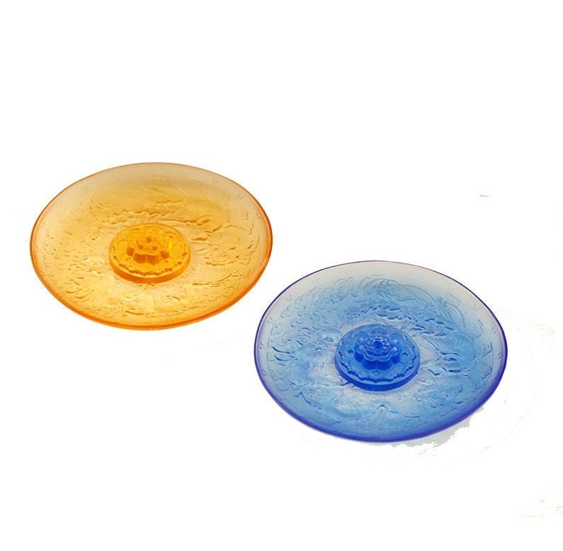 Meditation Liu Li Glass Incense Stick Holder | Serenity Tranquility Calmness | Spirituality & Religion | Yoga | Altar