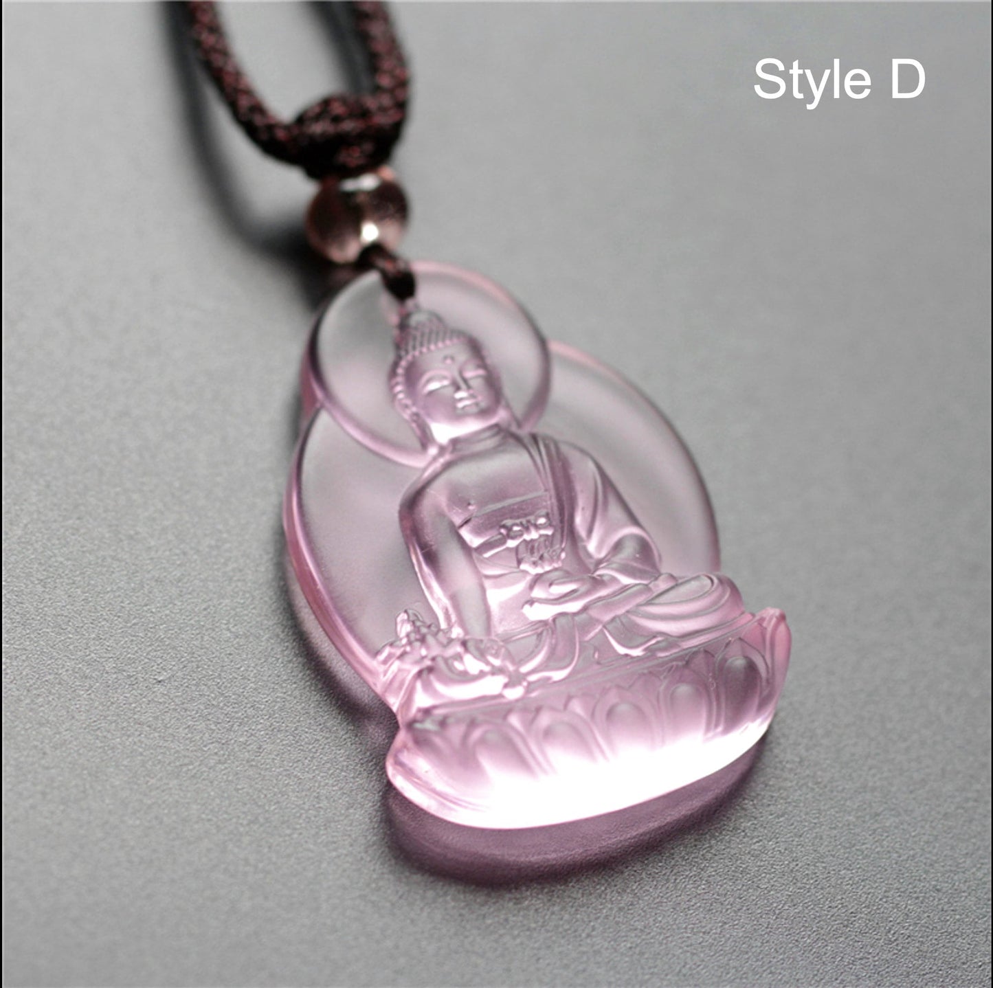 Liu Li Medicine Buddha Amulet Pendant Medallions | Meditation and Blessing | Protection | Mindful Gift | Blue Pink Pendants