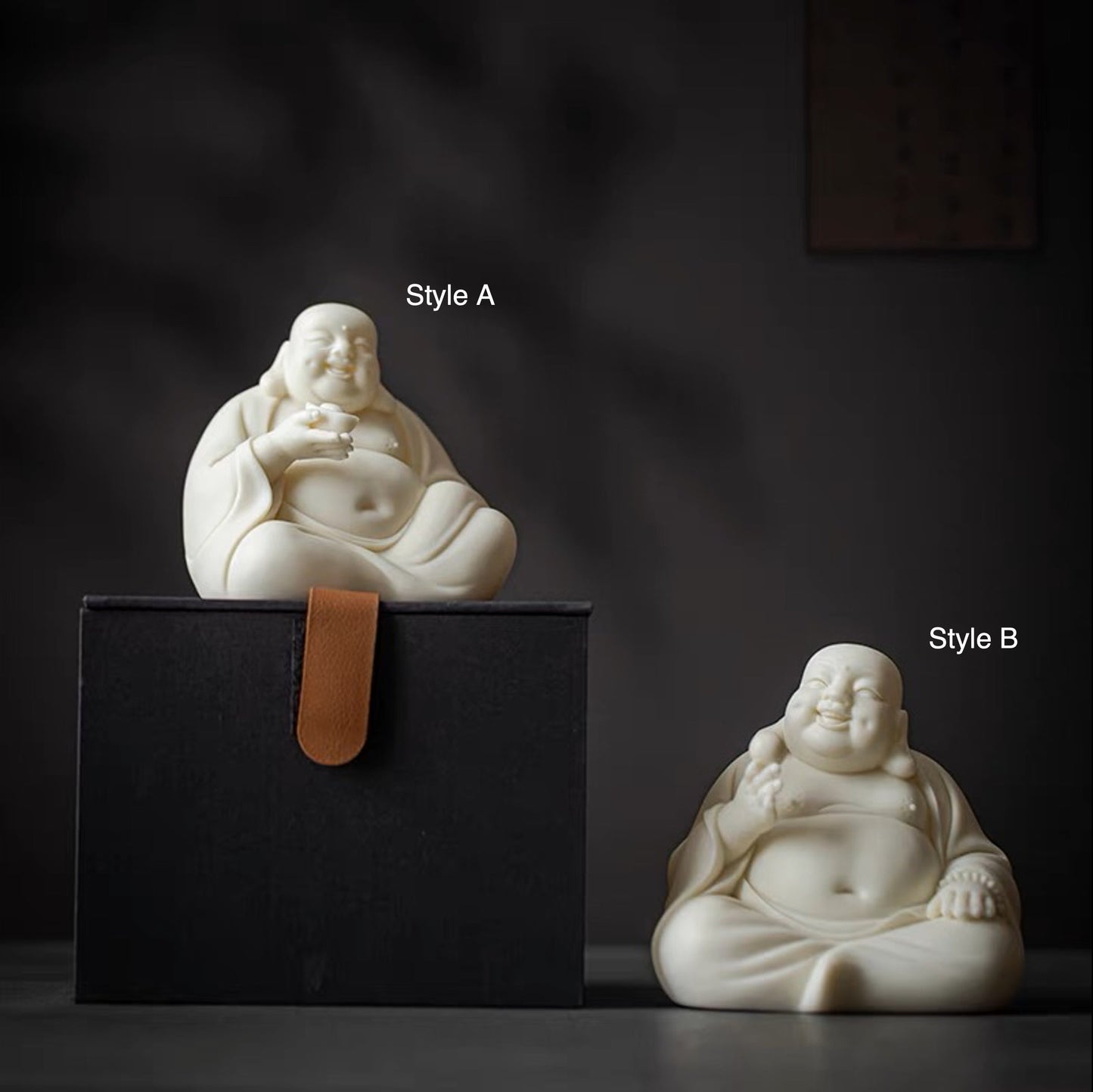 Ceramic Laughing Budda Statue | Spiritual Religion | Gifting for him or her | Good luck and Happiness | Budai | Happy Buddha