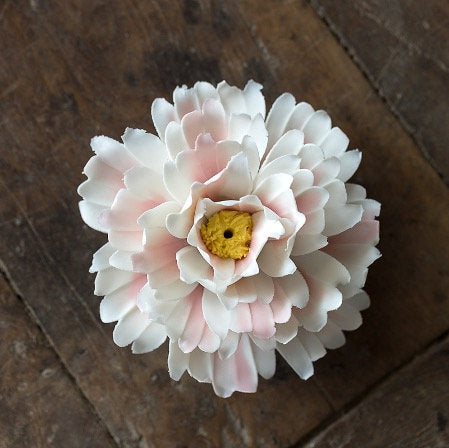 Meditation Ceramic Lotus Incense Stick Holder | Peace Serenity Tranquility Calmness | Spirituality & Religion | Meditation | Yoga Practise