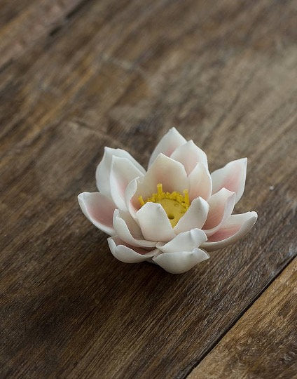 Meditation Ceramic Lotus Incense Stick Holder | Peace Serenity Tranquility Calmness | Spirituality & Religion | Meditation | Yoga Practise