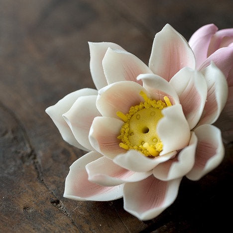 Meditation Ceramic Lotus Incense Stick Holder | Peace Serenity Tranquility Calmness | Spirituality & Religion | Meditation | Yoga Practise
