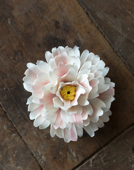 Meditation Ceramic Lotus Incense Stick Holder | Peace Serenity Tranquility Calmness | Spirituality & Religion | Meditation | Yoga Practise