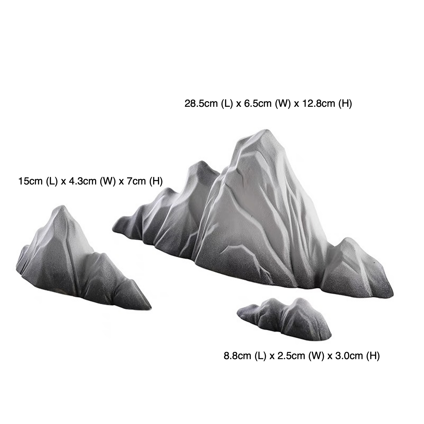 Ceramic Mountain Display Set | Fengshui | Home Decor | Office Blessing | Chinese architectural and paintings