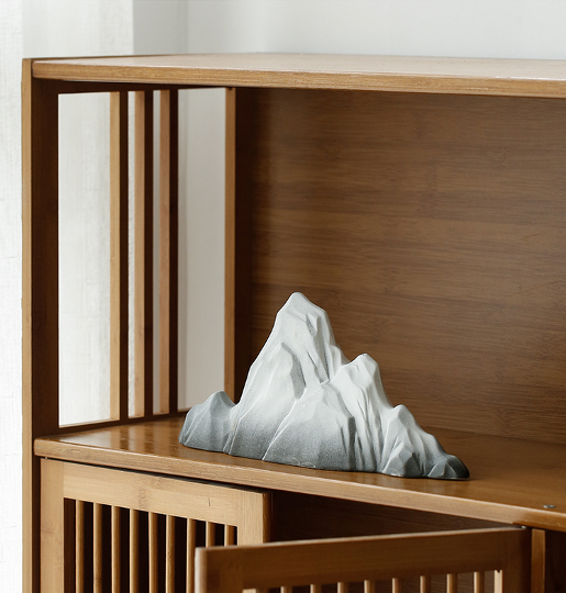 Ceramic Mountain Display Set | Fengshui | Home Decor | Office Blessing | Chinese architectural and paintings