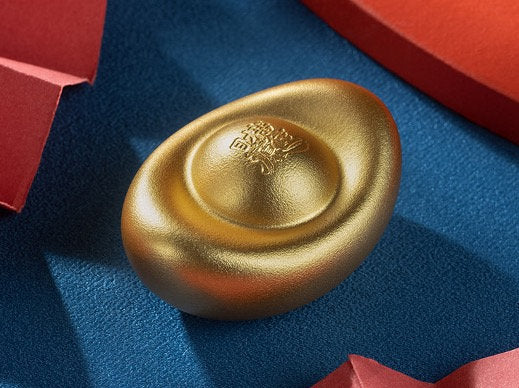 AAA Solid Brass Sycee Yuan Bao with gold coating | Fengshui | Home Decor | Office Blessing | Good Luck Prosperity | Gifting