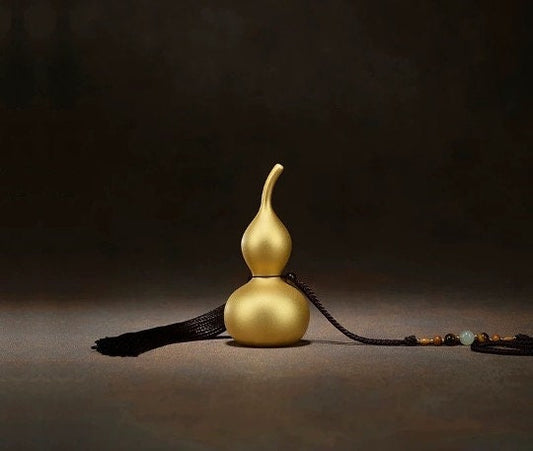 AAA Solid Brass Hu Lu with gold coating | Fengshui | Home Decor | Office Blessing | Good Luck Prosperity | Gifting | Wu Lou
