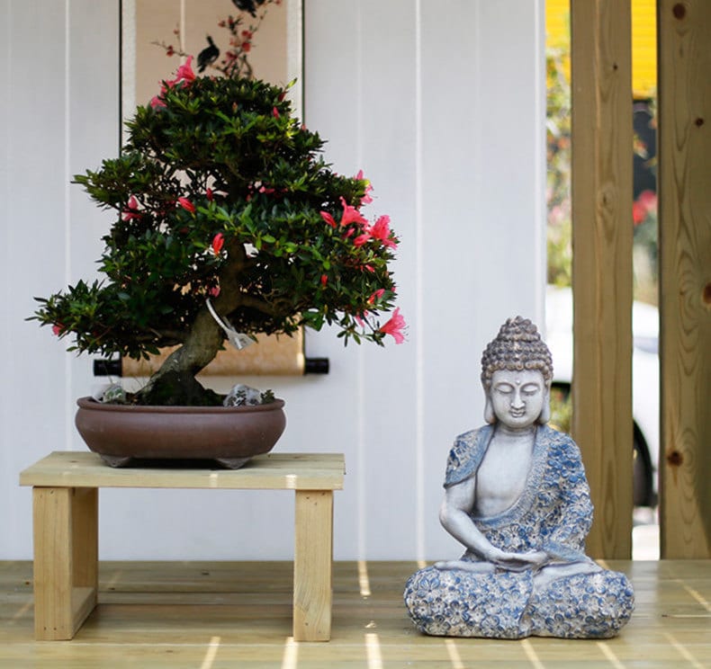 Handmade Buddha Statue Decoration Ornament | Outdoor Garden Living Room Study Room | Religion Spiritual | Gifting for him or her