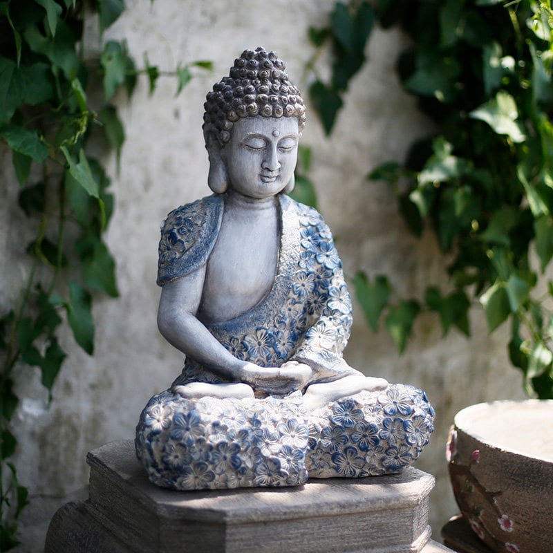Gracious Unbreakable Fiber Buddha'S Statue Home Decor And Of