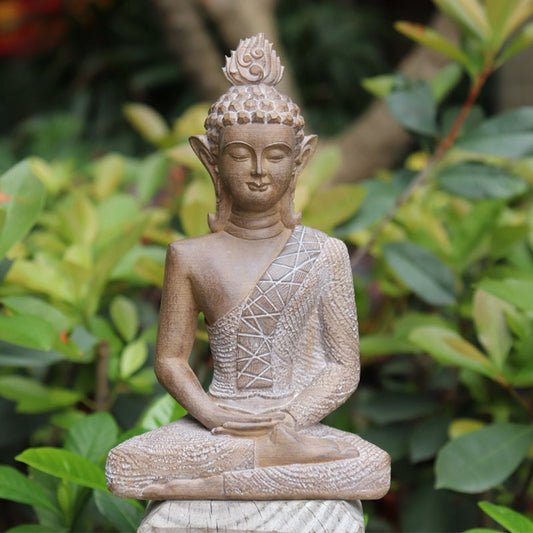 Handmade Buddha Statue Decoration Ornament | Outdoor Garden Living Room Study Room | Religion Spiritual | Gifting for him or her