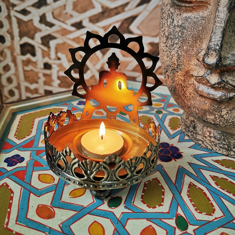 Sitting Buddha Silhouette Candle | Peace Serenity Tranquility Calmness | Meditation | Gift for him and her | Mindful Gift