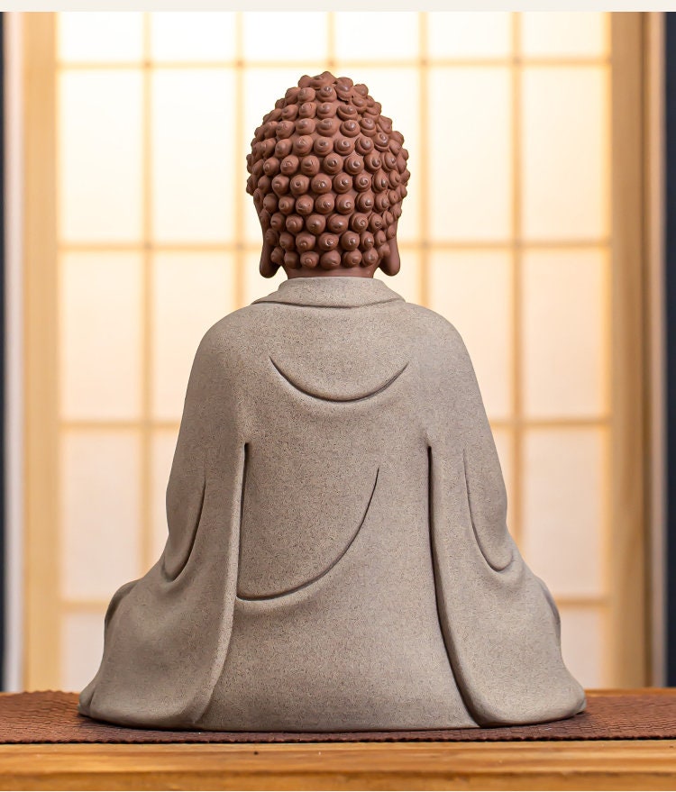 Handmade Ceramic Sakyamuni Medicine Buddha Statue | Meditation