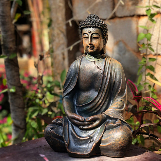 Sakyamuni Outdoor Buddha Statue | Dhyana Mudra | Outdoor Garden Decoration | House Warming Gift