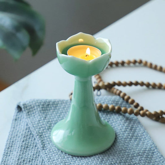Ceramic Candle Holder for home decoration | Meditation | Praying | Tealight Holder