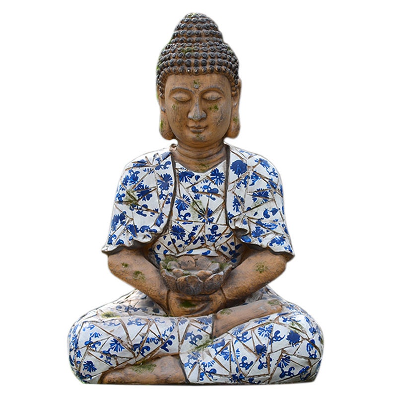 Handmade Buddha Statue Decoration | Outdoor Garden Home Living | Religion Spiritual | Gifting for him or her | Dhyana Mudra