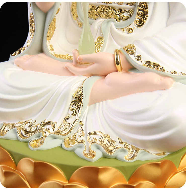Handpainting Guan Yin Statue | Goddess of Compassion