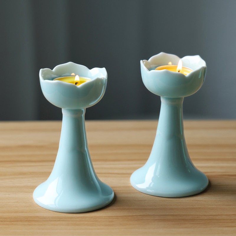 Ceramic Candle Holder for home decoration | Meditation | Praying | Tealight Holder
