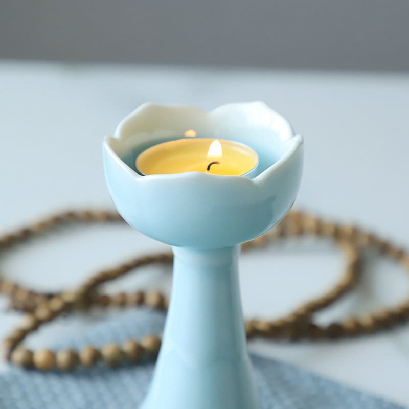 Ceramic Candle Holder for home decoration | Meditation | Praying | Tealight Holder