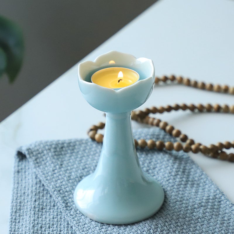 Ceramic Candle Holder for home decoration | Meditation | Praying | Tealight Holder