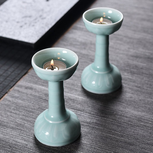 Ceramic Candle Holder for home decoration | Meditation | Praying | Tealight Holder