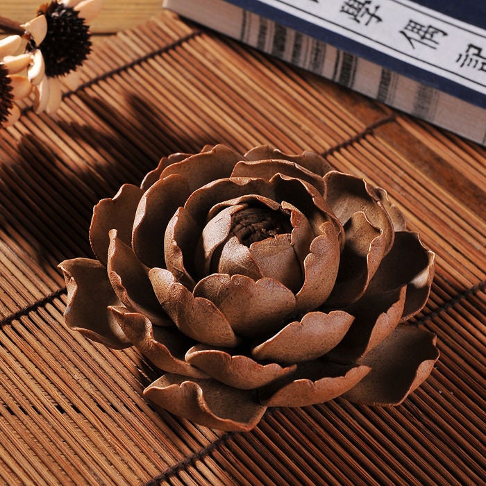 Handmade Meditation Porcelain Lotus Incense Stick Holder | Serenity Tranquility Calmness | Spirituality & Religion | Gift for him or her