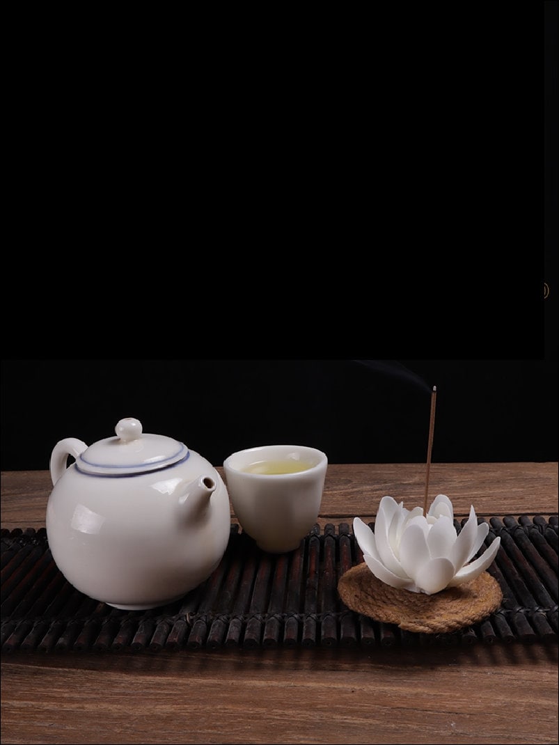 Meditation Porcelain Lotus Incense Stick Holder | Peace Serenity Tranquility Calmness | Spirituality & Religion | Gift for him and her