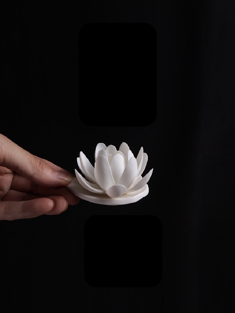 Meditation Porcelain Lotus Incense Stick Holder | Peace Serenity Tranquility Calmness | Spirituality & Religion | Gift for him and her