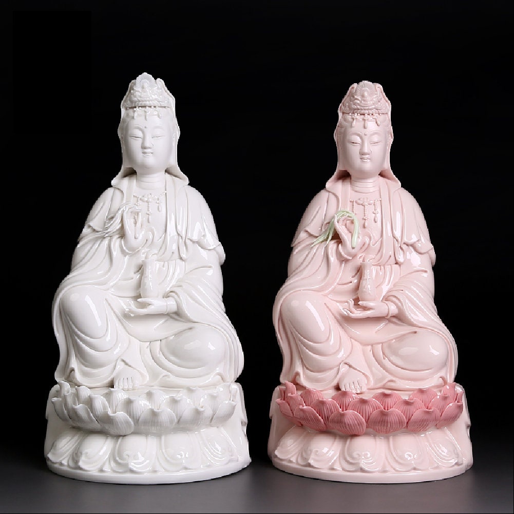 Porcelain Guan Yin Buddha Statue | Mindful Gift | Meditation