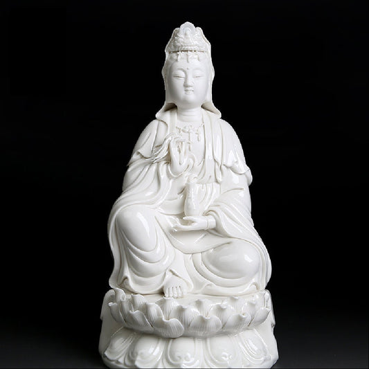 Porcelain Guan Yin Buddha Statue | Mindful Gift | Meditation